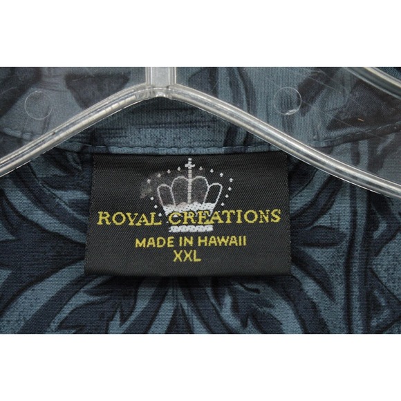 Vintage Royal Creations Shirt Mens XXL Blue Floral Hawaiian Luau - Picture 4 of 6